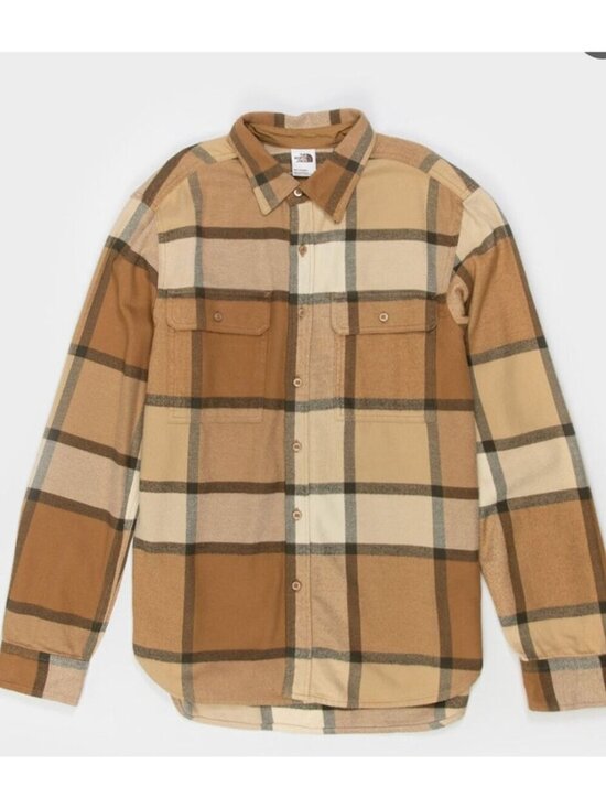 The North Face Other - The North Face Mens Arroyo Plaid Button-Down Flannel Shirt Tan Large